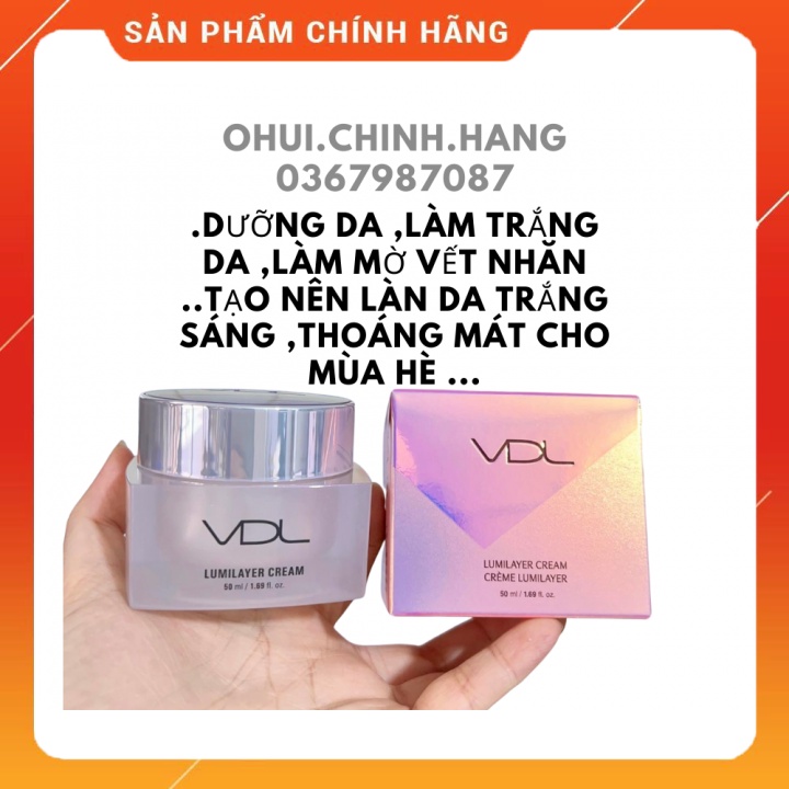 MẪU MỚI NHẤT Kem dưỡng trắng da VDL Lumilayer Cream 50ml