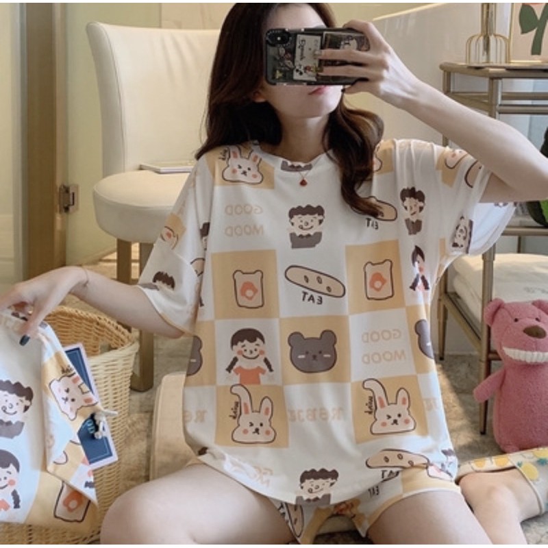 [Bộ ngủ cotton hè 2021]