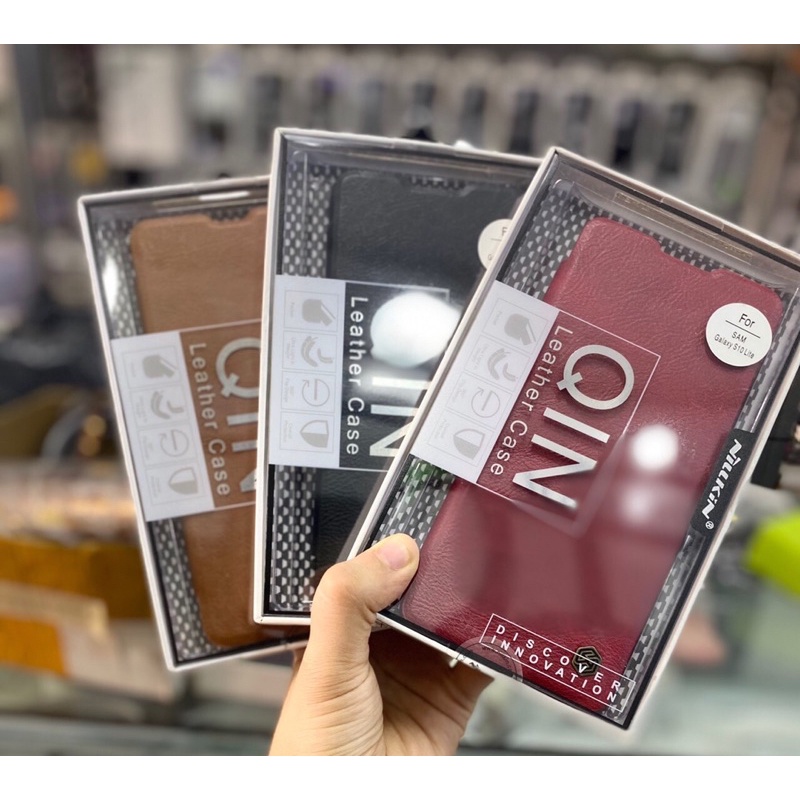 Bao da samsung S10 Lite hiệu Nillkin Qin