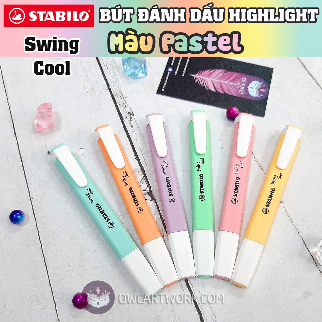 [CHÍNH HÃNG] Bút Dạ Đánh Dấu Stabilo Highlighter - 6 màu Pastel (Made In Germany)