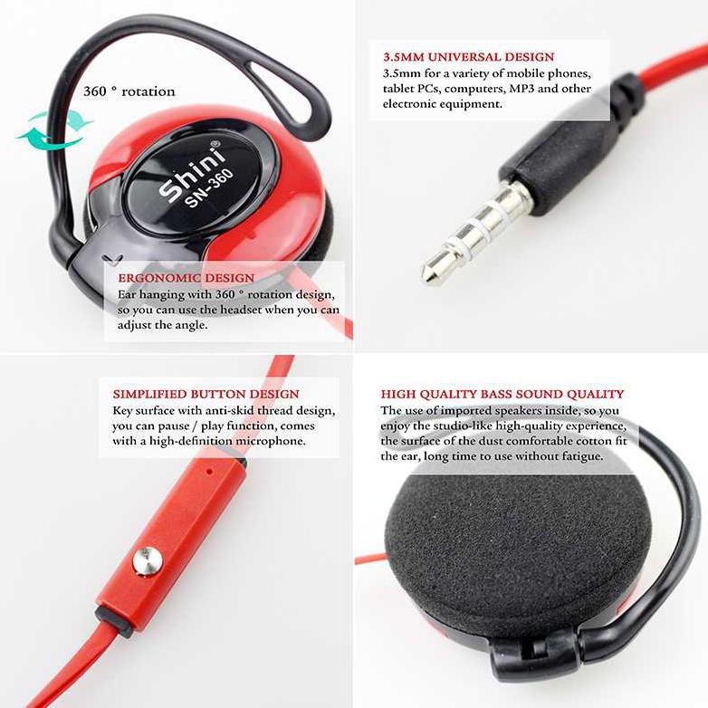 Tai Nghe Thể Thao Shini Earhook Sn360 J-Id-Aud Segera | BigBuy360 - bigbuy360.vn