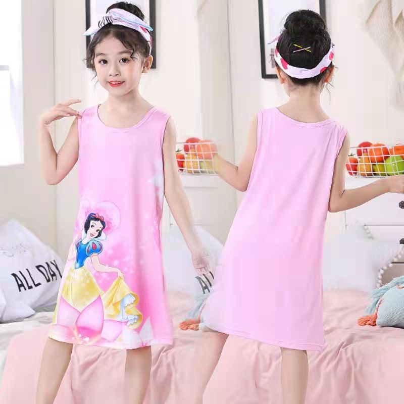 Đồ ngủ Ngắn Tay In Hoạt Hình Thời Trang Mùa Hè Cho Bé Gái