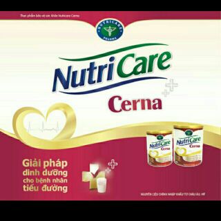 ✅ Sữa bột nutricare cerna 900g dành cho bệnh nhân tiểu đường