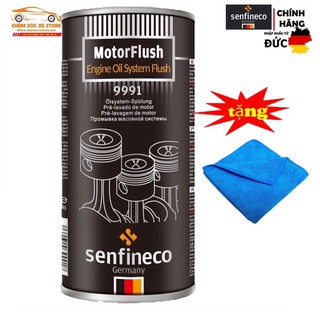 Senfineco 9991 - Dung Dịch Súc Rửa Động Cơ Xe Ô tô Senfineco Motor Flush Engine Oil System Flush 443ml Tặng Khăn