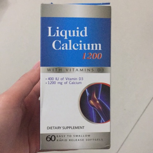 LIQUID Calcium 1200 với vitamin d3 bổ xung Calci và d3.