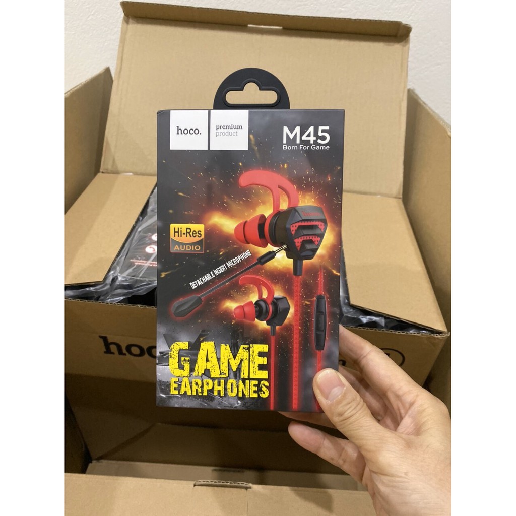 Tai Nghe kèm micro Hoco M45/Wekome YB01 thích hợp việc học online/chơi Game đàm thoại