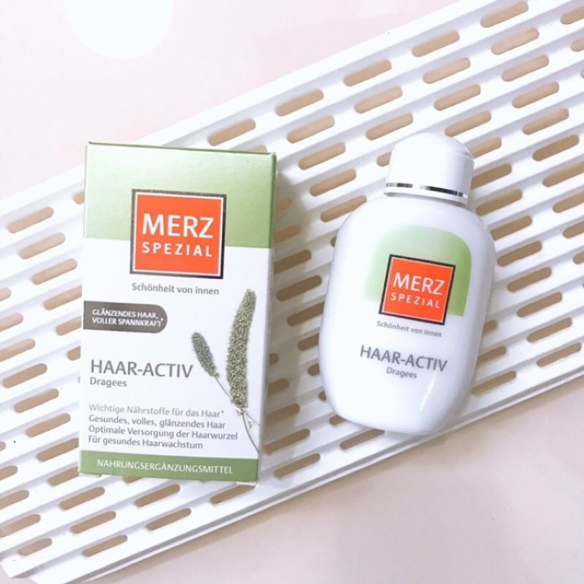 Viên uống mọc tóc Merz Spezial Haar-Activ của Đức 120 viên giúp mọc tóc dày đẹp bóng mượt tự nhiên - mẹ bean bon