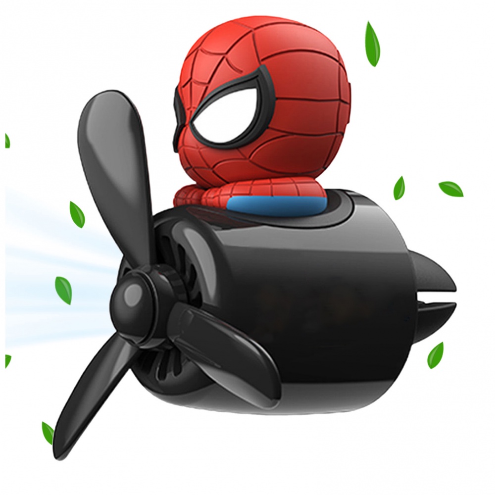 Kẹp Khuếch Tán Nước Hoa Gắn Điều Hòa Xe Hơi Kiểu Hoạt Hình Spiderman Pilot