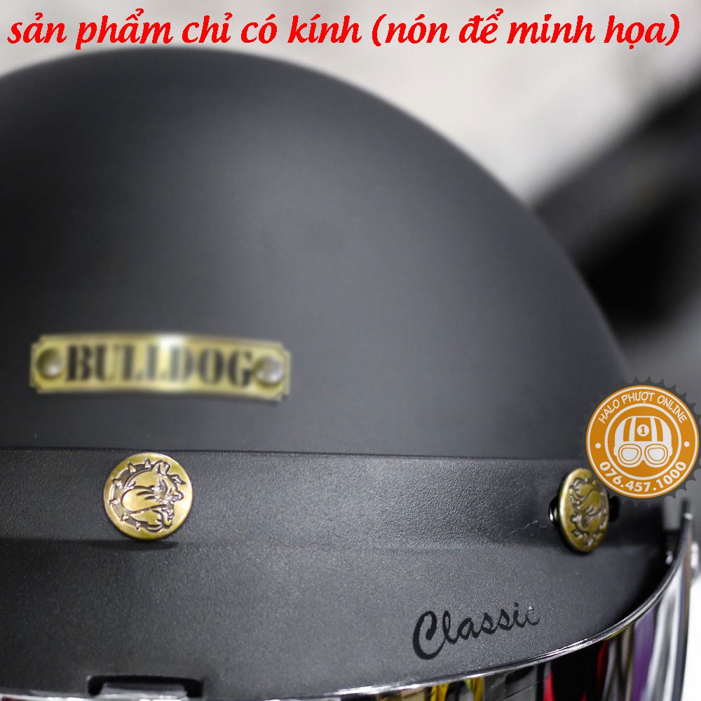 Kính Bulldog K7 chính hãng - gắn nón bảo hiểm 3/4