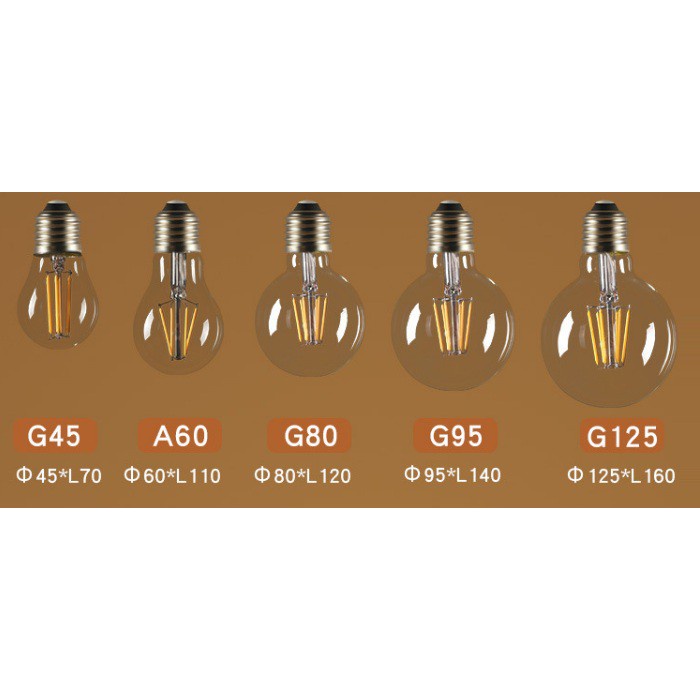 Bóng Đèn Led Edison G45 4W Đui E27 HL Lighting