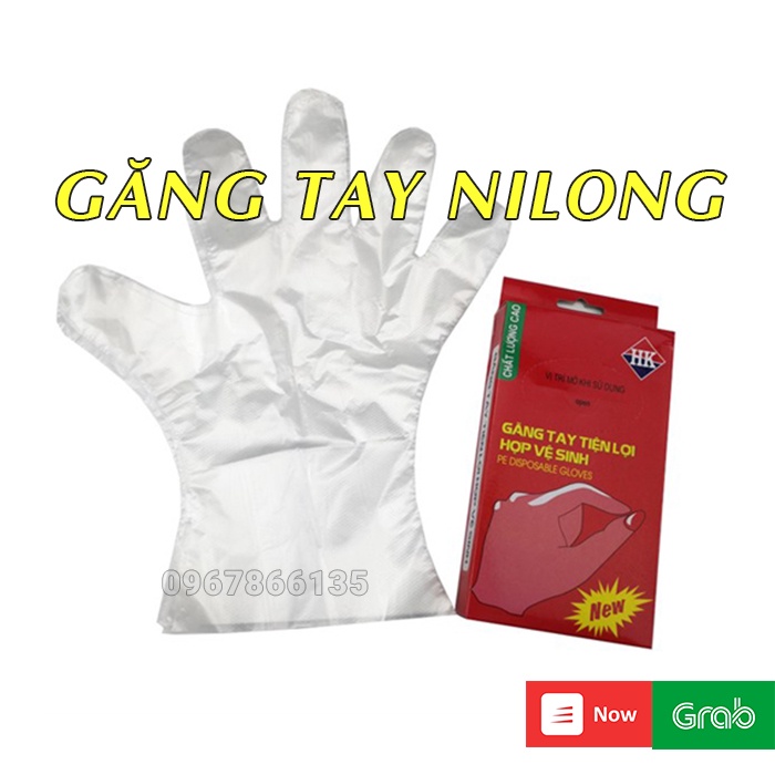 Găng tay nilong tự hủy tiện lợi hợp vệ sinh dùng trong hàng ăn, làm tóc - Lâm Anh Mart