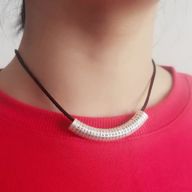 Charm Bạc khắc Bát Nhã Tâm Kinh