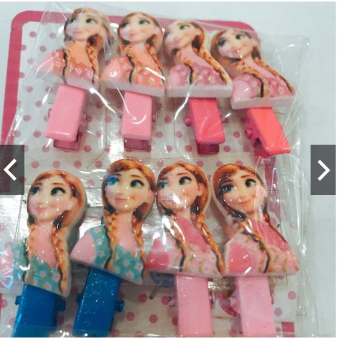 Bộ 4 kẹp tóc công chuá elsa cho bé