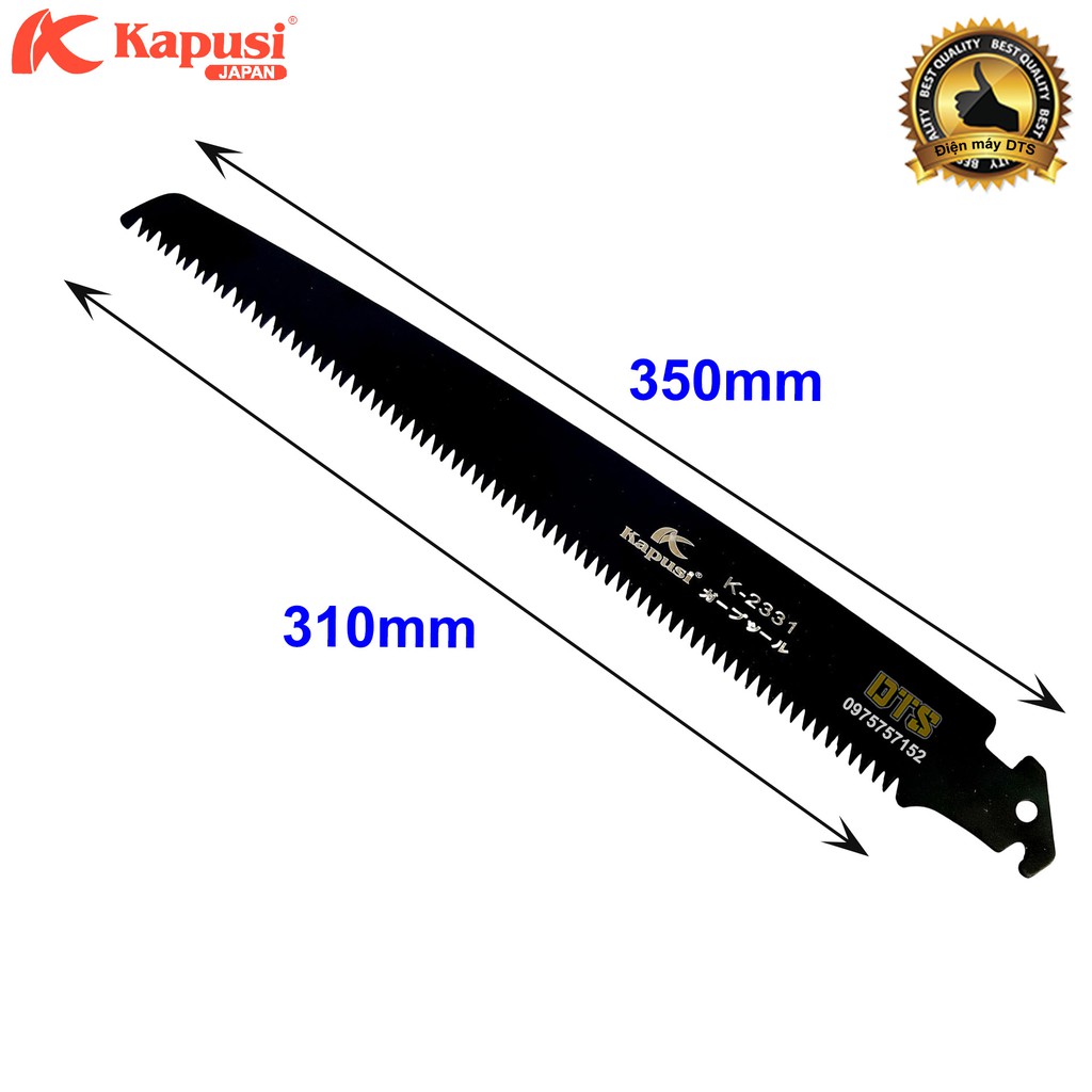 Lưỡi cưa gỗ thay thế 350mm thép Nhật Kapusi - Thay thế cưa BARKER, TOP, KAPUSI