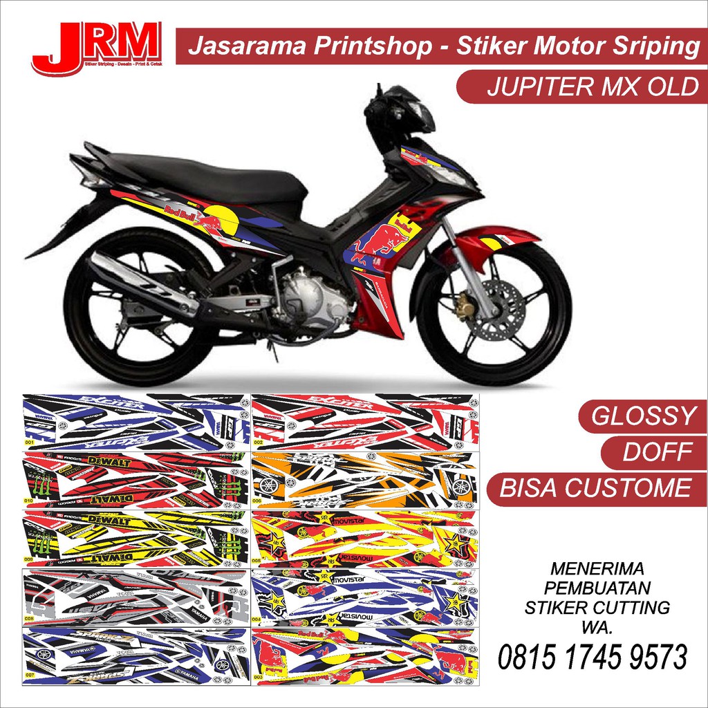 Miếng Dán Decal Trang Trí Xe Yamaha Jupiter Mx 135 Olding Variations