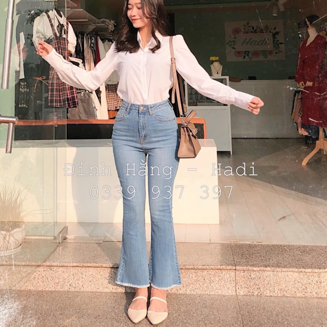 QUẦN JEANS ỐNG LOE