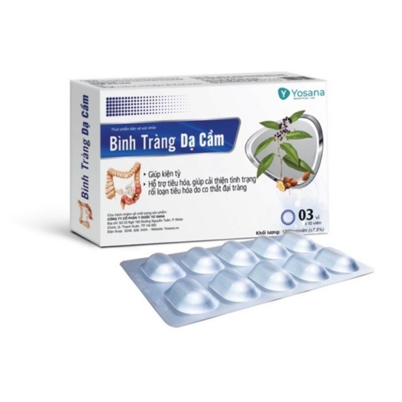 Bình Tràng Dạ Cầm hộp 30 viên (mua 5 hộp tặng 1 hộp bằng tem tích điểm)