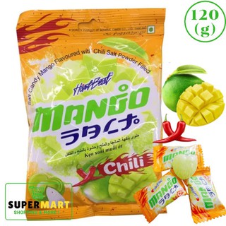 Kẹo Xoài Muối Ớt Thái Lan 120 gram - Hartbeat Mango Salt Chili Thailand 120 gram.