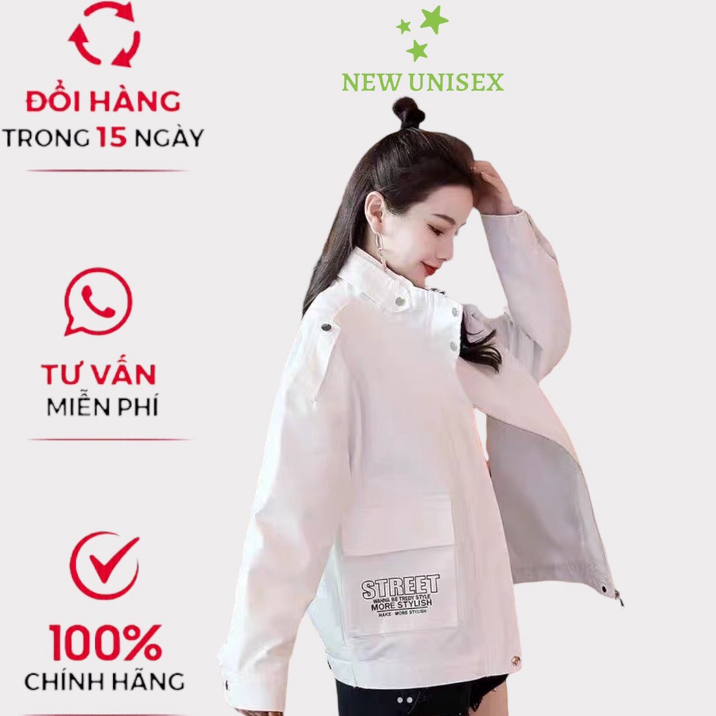 Áo Khoác Kaki Nữ 2 Lớp Phối Túi Hộp Sang Chảnh Quý Phái Đẹp Mê Ly Hot Trend