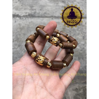 Vòng tay trầm tốc mix rồng