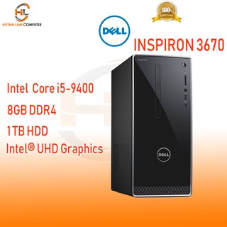 Máy tính để bàn Dell Inspiron 3670,Intel Core i5-9400 ( 2.90 GHz,9 MB),8GB RAM,1TB HDD,DVDRW,WL+BT,Keyboard & Mouse, 30