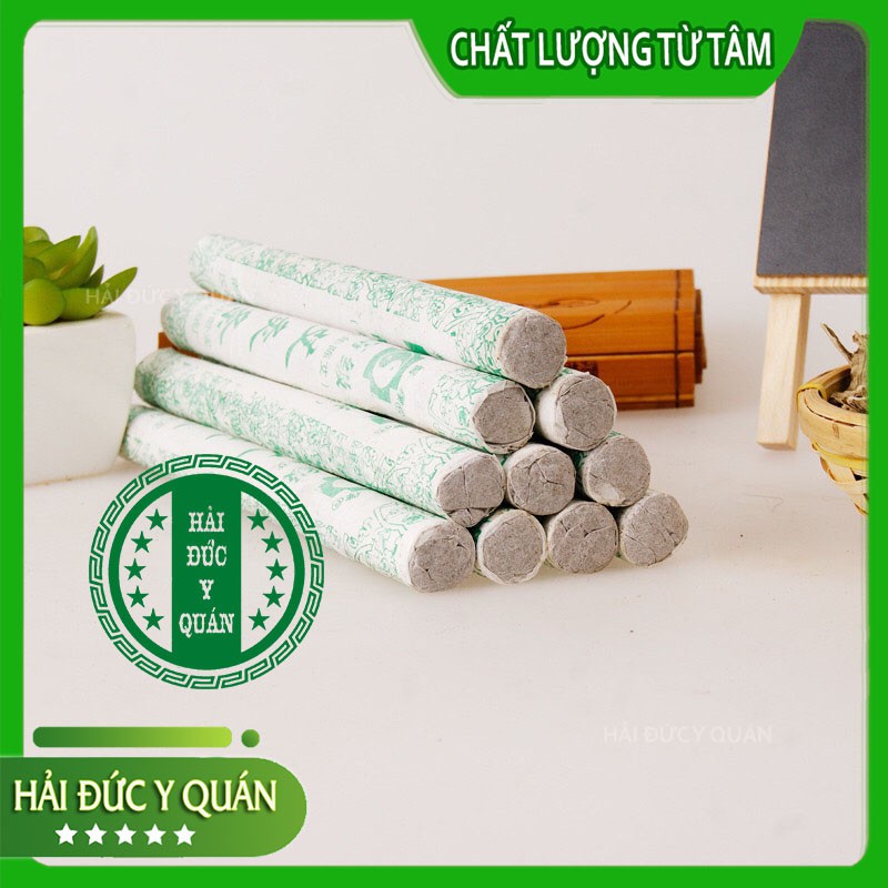 Điếu Ngải 5 Năm - Ngải Nhung Cao Cấp hộp 10 điếu thơm nguyên mùi ngải