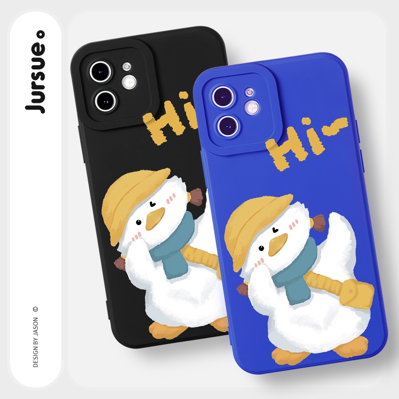 Ốp lưng JURSUE mềm hoạt hình dễ thương đẹp cho iPhone 13 12 11 Pro Max SE 2020 X XR XS 8 7 6S 6 Plus Y1854
