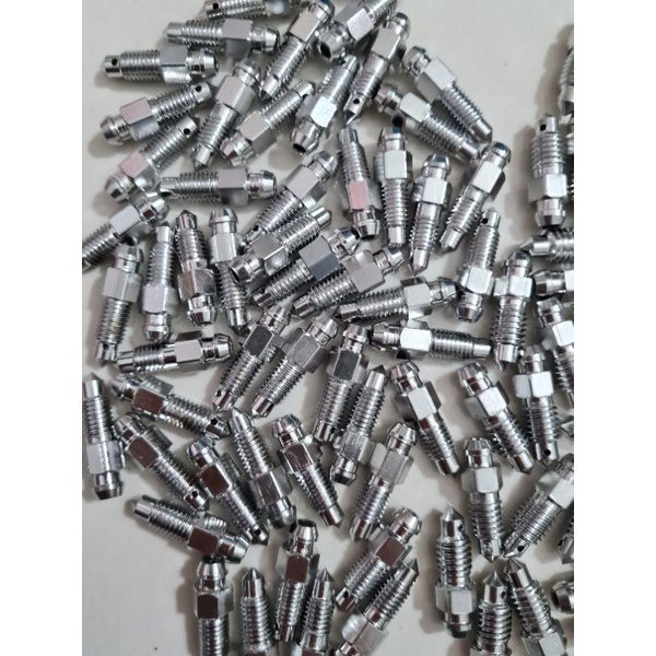 ốc xả gió heo dầu honda &amp; yamaha inox không gỉ gắn heo dầu zin