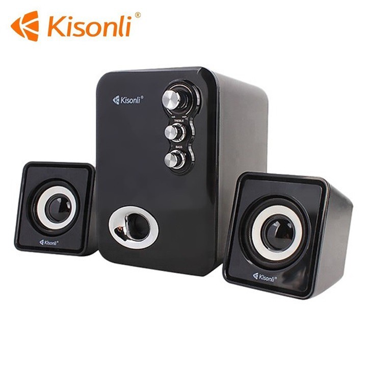 Loa Vi Tính Audio 2.1 Kisonli Model U2100 Có 2 Loa Vệ Tinh Đi Kèm