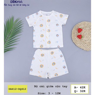 Áo cài giữa Dokma tay ngắn 12M