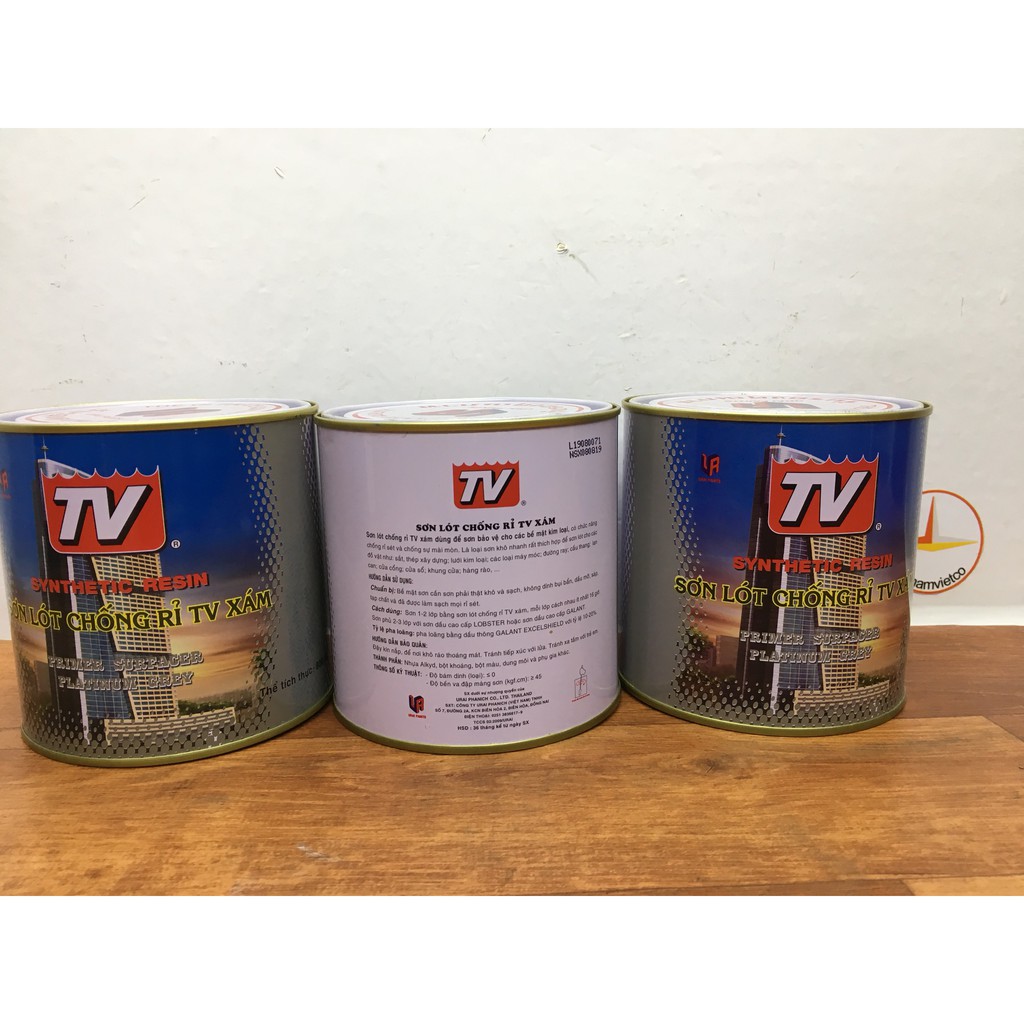 Sơn lót chống rỉ màu xám TV 800ml