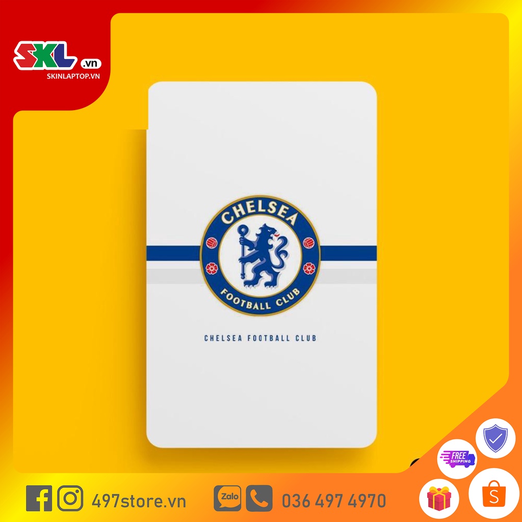 Skin Card Chelsea - Miếng Dán ATM, Thẻ Xe, Thẻ Từ, Thẻ Chung Cư - Chất Liệu Chống Xước - Chống Nước