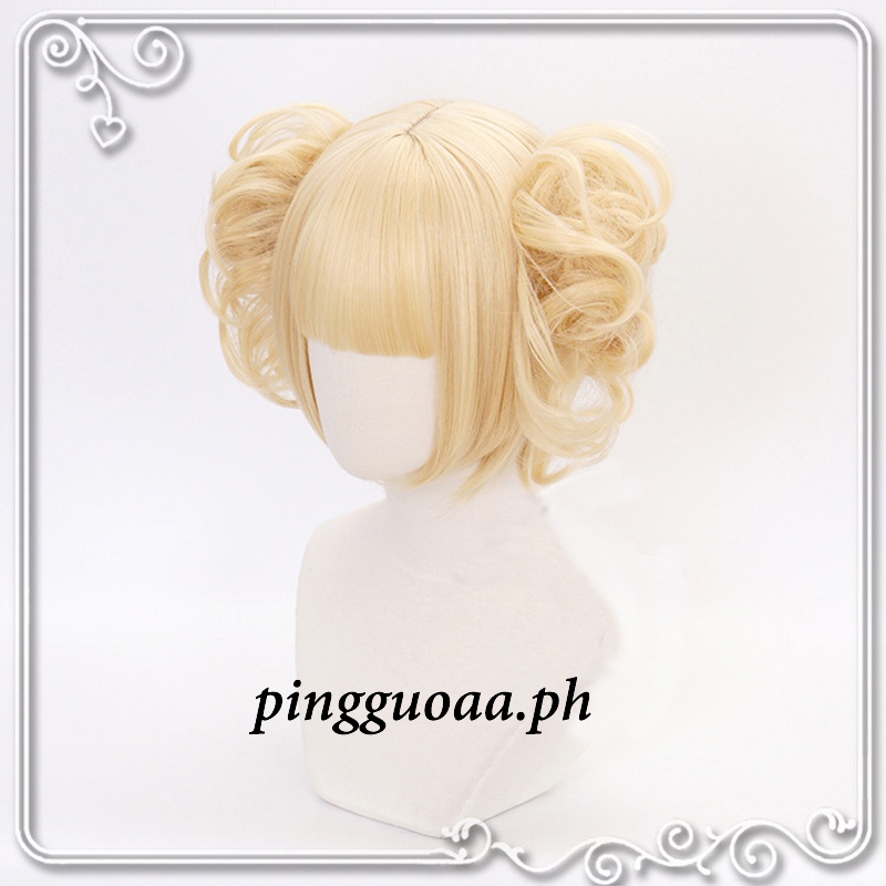 Boku No Hero Academy Cross My Body Synthetic Hair Wig Cosplay My Hero Academy Himiko Toga Cosplay Party Role Play Wigs