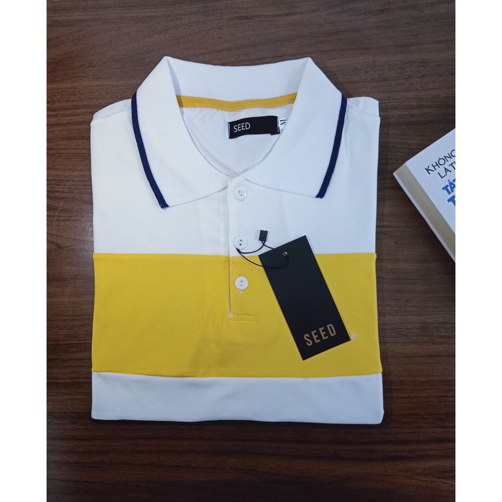 Áo Polo Trắng Phối Vàng, Áo Nam Có Cổ Phong Cách Trẻ Trung Mặc Là Đẹp | BigBuy360 - bigbuy360.vn