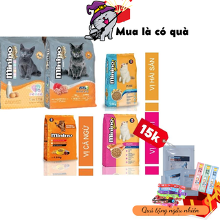Thức ăn cho mèo minino tuna 1,3kg vị cá ngừ minino yum hải sản phù thủy mèo