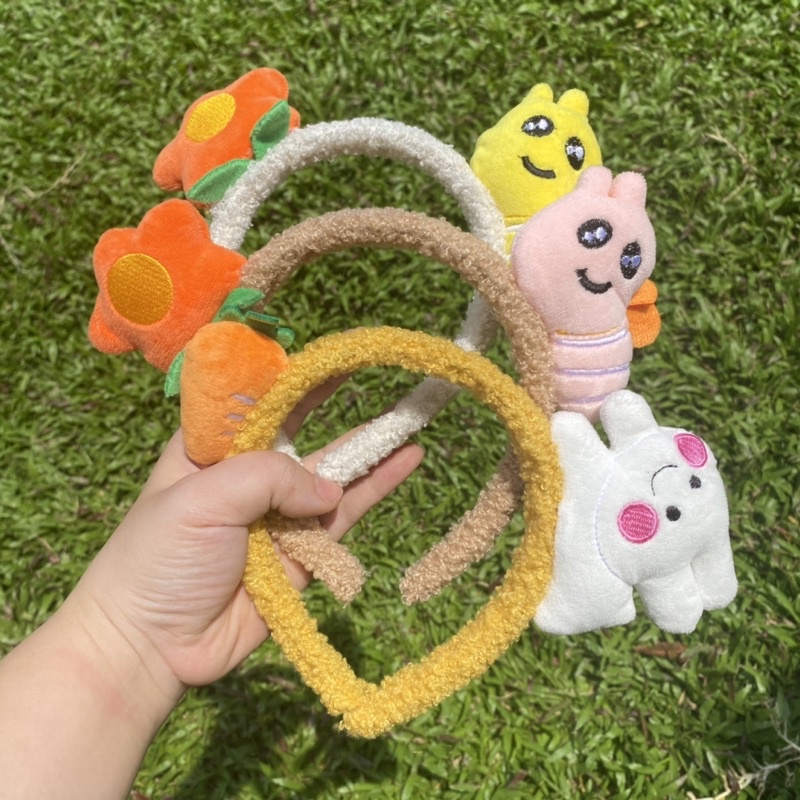 Cài tóc bờm tóc ong hoa thỏ carot xinh xắn