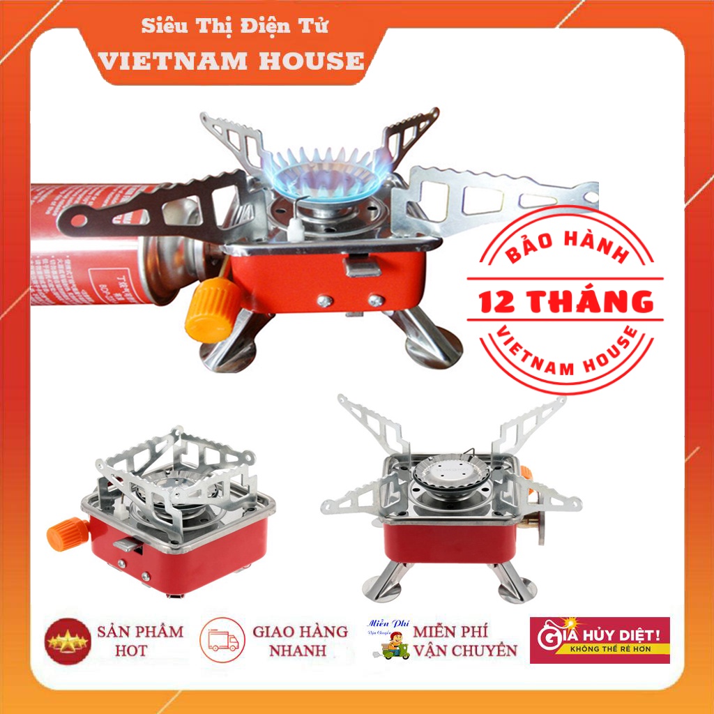 30/04 ĐANG SALE || BẾP GA DU LỊCH MINI XẾP GỌN - Cao Cấp Nhỏ Gọn Đi Phượt Dã Ngoại Tiện Lợi.