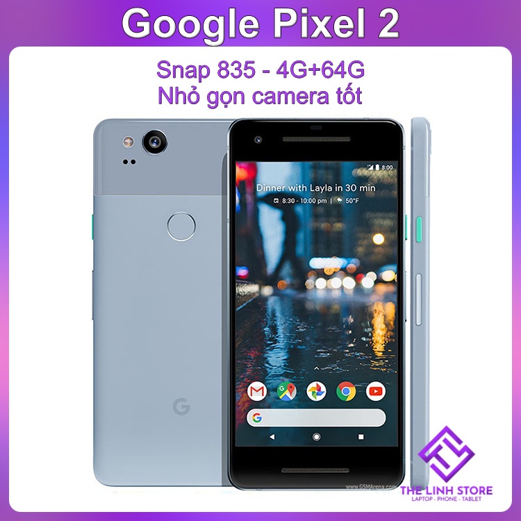 Điện thoại Google Pixel 2 - Snap 835 Màn 5.0 Full HD