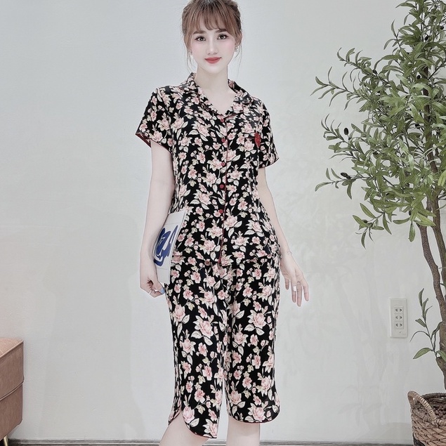 Đồ Bộ Lụa/Đũi Lửng Mặc Ở Nhà Nữ - Bộ Quần Áo Ngủ Nữ Mặc Mùa Hè, Nhiều Mẫu Dễ Thương, YENBEAUTY