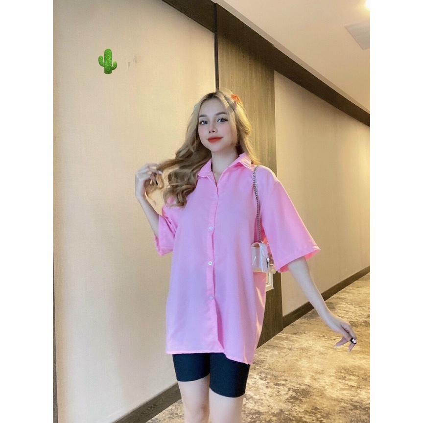 Áo sơ tay lỡ form rộng thêu hình gấu sau lưng cực xinh , chất kate mềm mịn