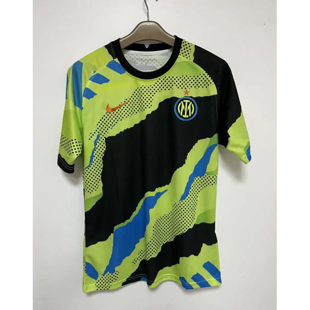 Áo Thun Bóng Đá Đội Tuyển Inter Milan 2022 / 2023 Màu Đen Và Vàng