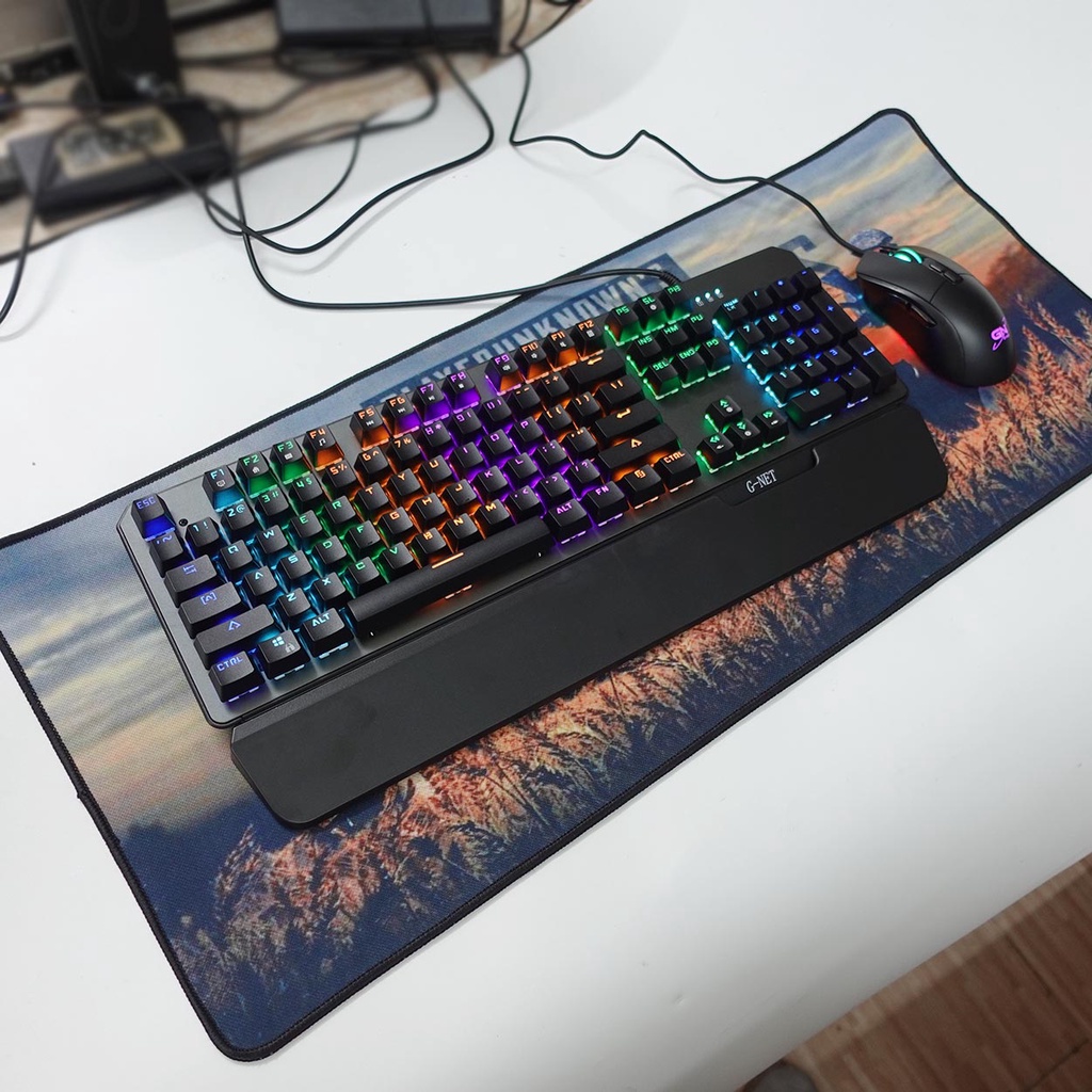 Bàn phím cơ Gaming G-NET K68 led, bàn phím cho game thủ, phím bấm nhạy, siêu bền - Hàng chính hãng