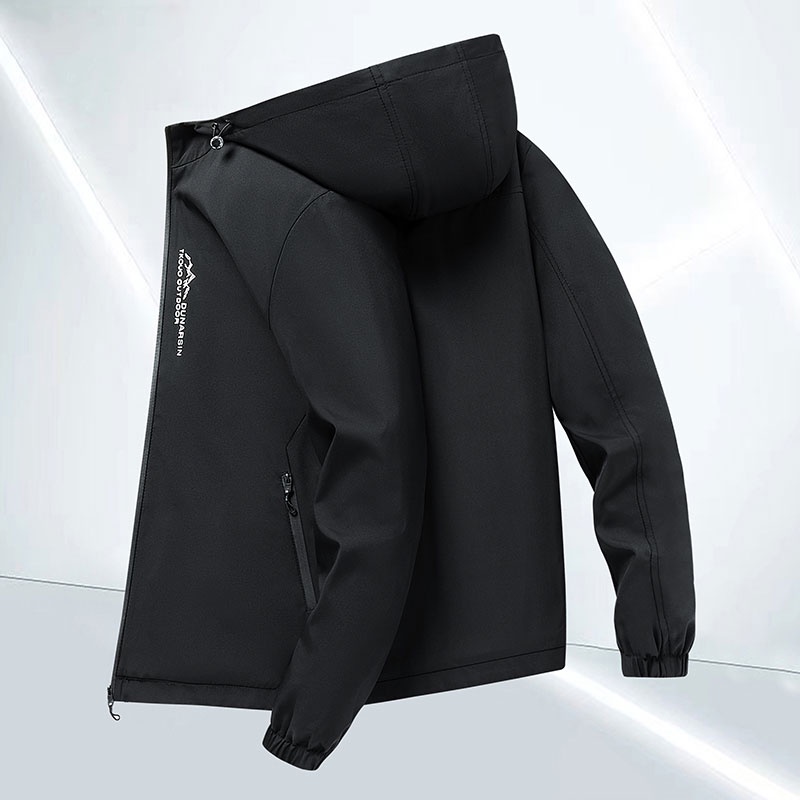 Áo Khoác Thể Thao Có Mũ Trùm Đầu Phong Cách Thời Trang Hàn Quốc Cho Nam Giới