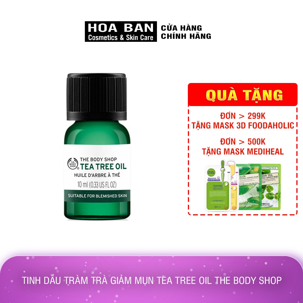 Tinh dầu tràm trà giảm mụn Tea Tree oil The Body Shop