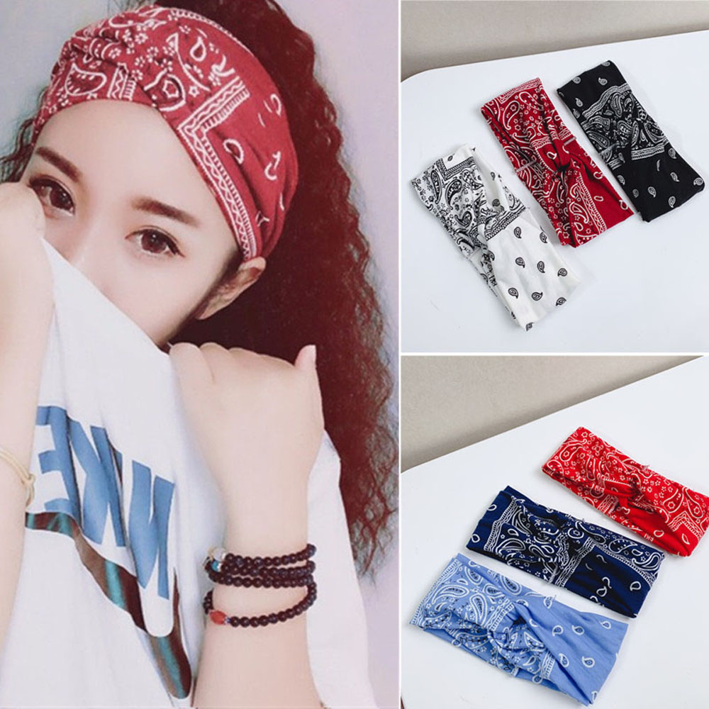Khăn Đeo Đầu Co Dãn 6 Màu Thời Trang Cho Nữ