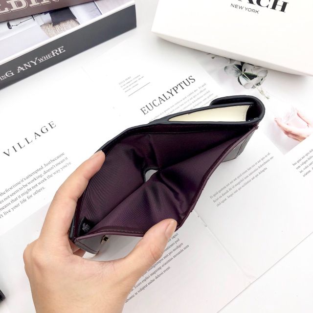 💖 VÍ COACH NGẮN DA THẬT 💖