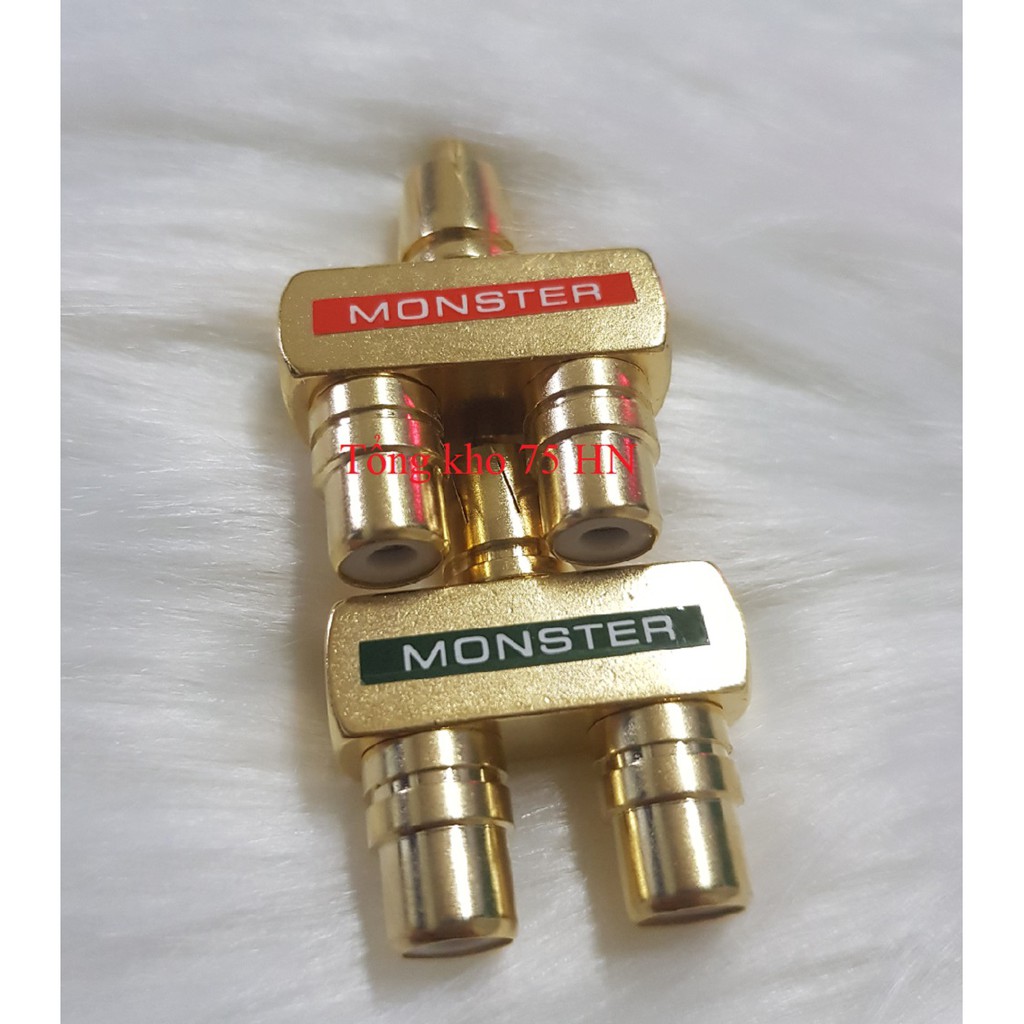 Combo 2 đầu chia jack AV/hoa sen 1 ra 2 Monster