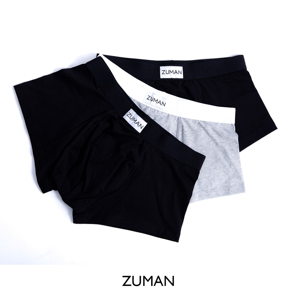 Quần lót nam DÁNG SỊP ĐÙI BOXER cotton co giãn 4 chiều ZUMAN 2021