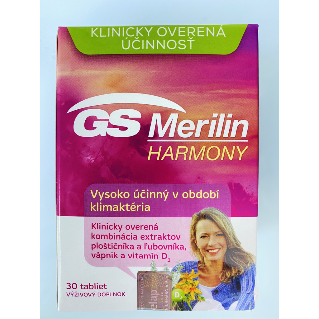 GS Merilin Harmony - Hỗ trợ phụ nữ thời kỳ tiên mãn kinh và mãn kinh dẫu hiệu bốc hỏa, nóng bừng, giảm ham muốn