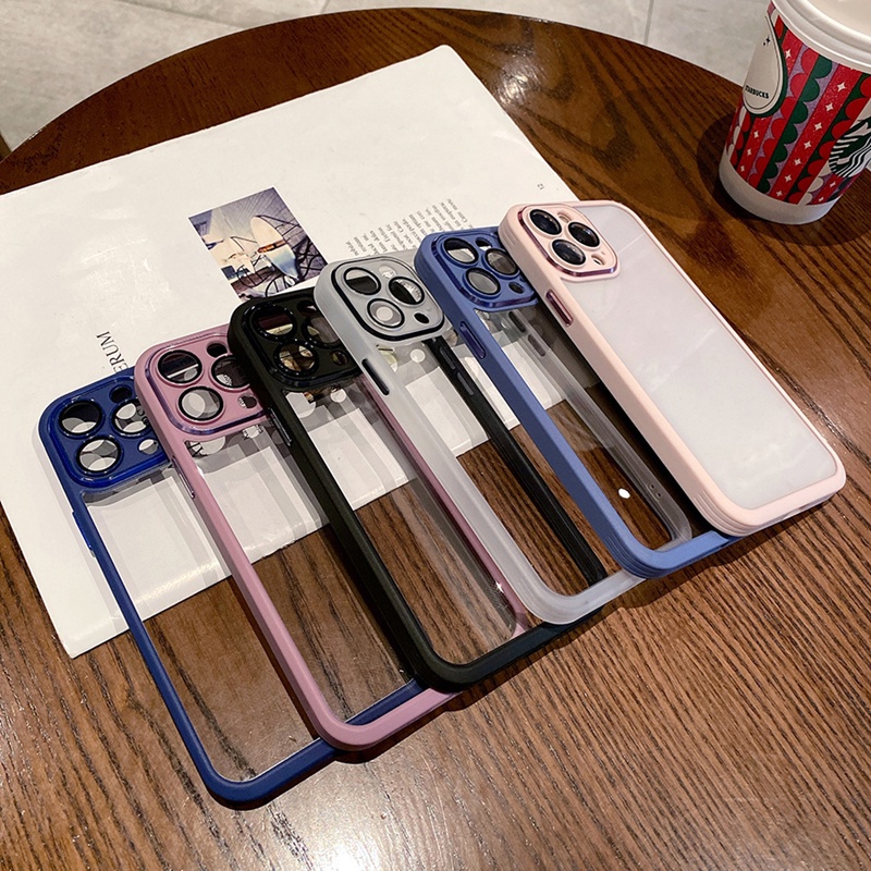 Ốp Điện Thoại Silicon Cứng Trong Suốt Chống Sốc Chống Rơi Cho iPhone XS MAX XR XS 8 7 Plus SE2020 11 Pro